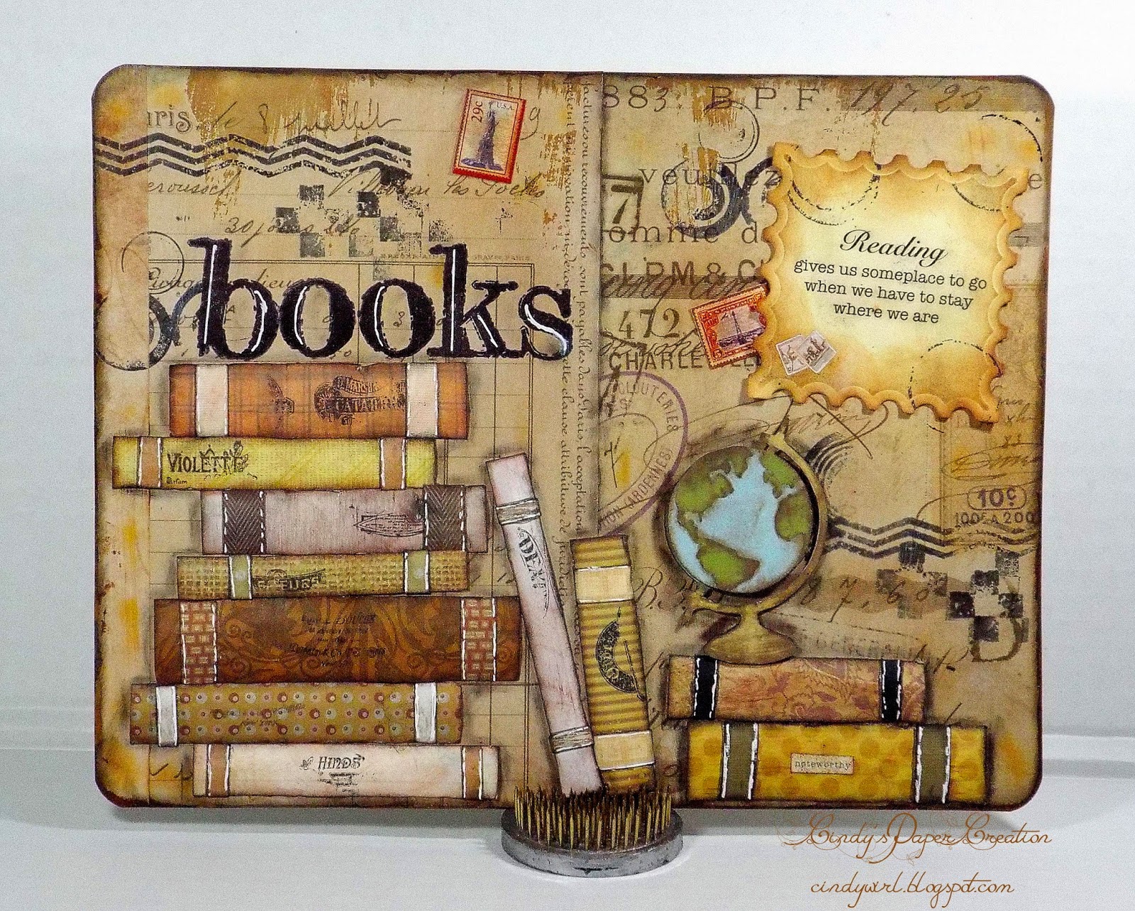 CINDY'S PAPER CREATION: Reading Books / Sunday Sentiments / #WOIW