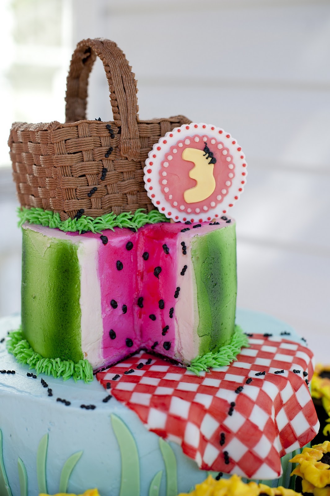 a. party style picnic party cake