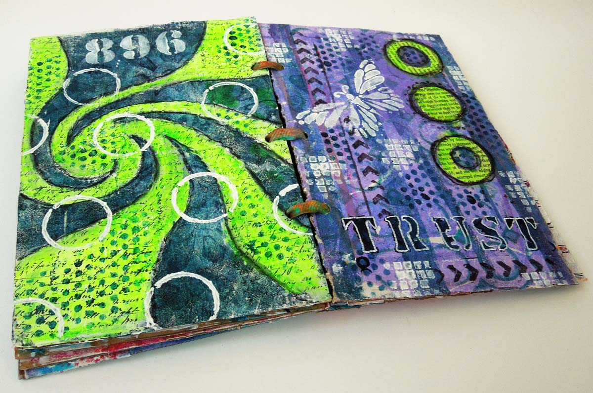 Inky Dinky Doodle Cardboard Journal