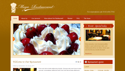 Restaurant Joomla Premium themes