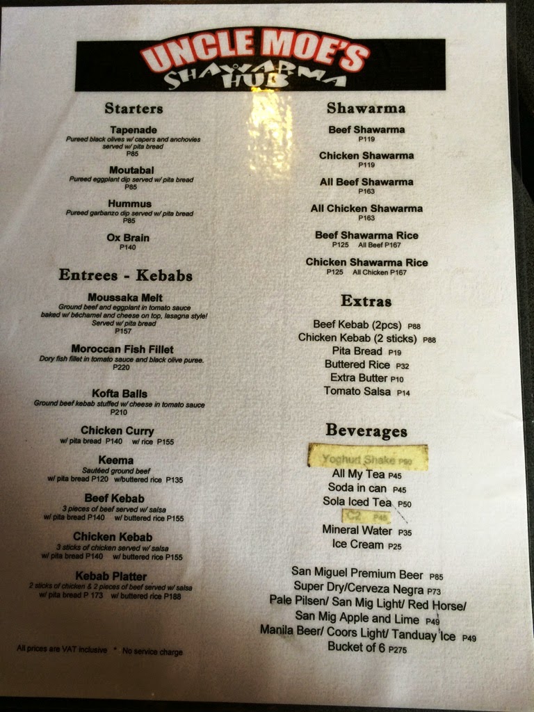 Uncle Moe's Shawarma Hub My Tummy Craves!