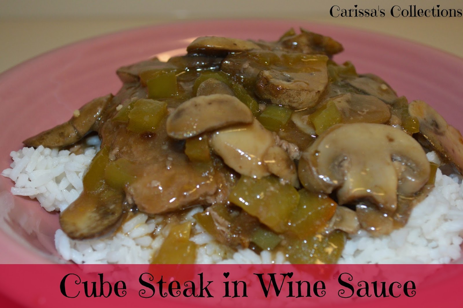 Carissa's Collections Cube Steak in Wine Sauce