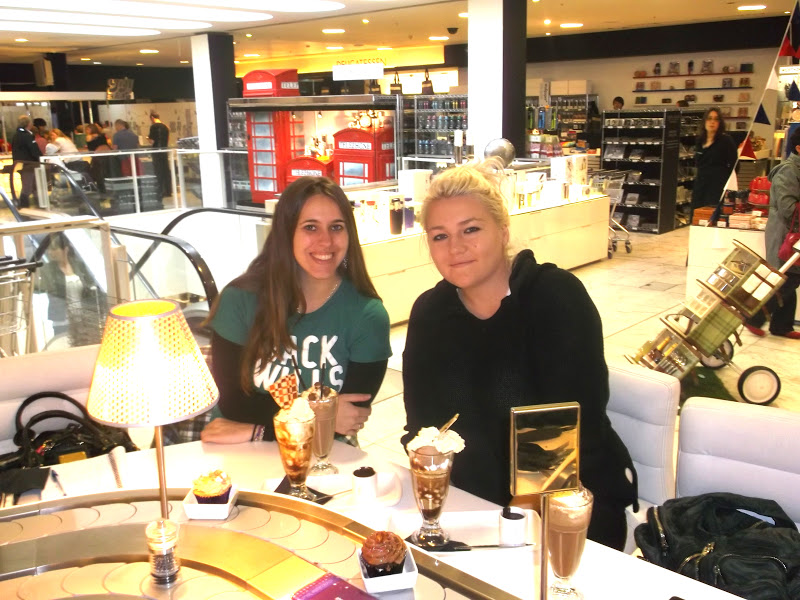 Kate and Chelsie Harvey Nichols Chocolate Lounge, Edinburgh