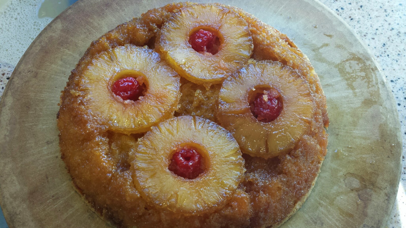 My Patchwork Quilt SKILLET CAKE (UPSIDE DOWN CAKE)