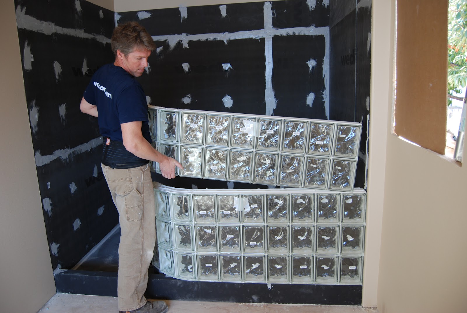 Seattle Glass Block Glass Block Shower Kits Install in 4 Easy Steps!