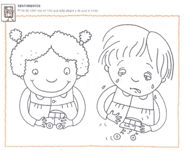 Fichas Infantiles: Fichas de sentimientos