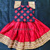 Red Raw Silk Attractive Skirt