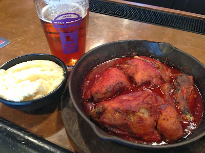 Smothered Chicken in Jay Ducote's Louisiana BBQ Sauce at Leroy's