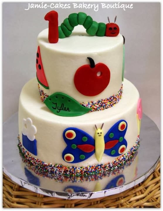 the very hungry caterpillar birthday cake