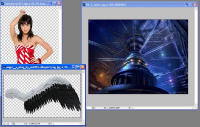 cara menambahkan sayap pada foto contoh gambar