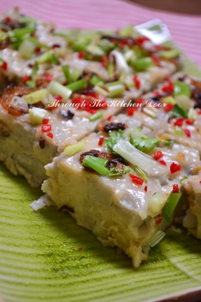 Through The Kitchen Door STEAMED YAM CAKE