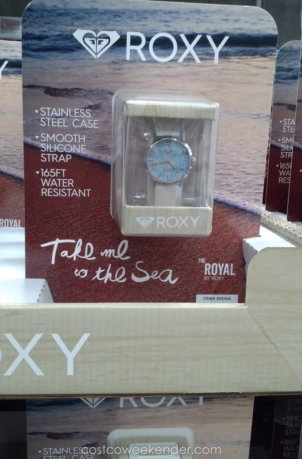 Roxy Royal Ladies Rosegold Tone Pave Dial Watch Costco Weekender