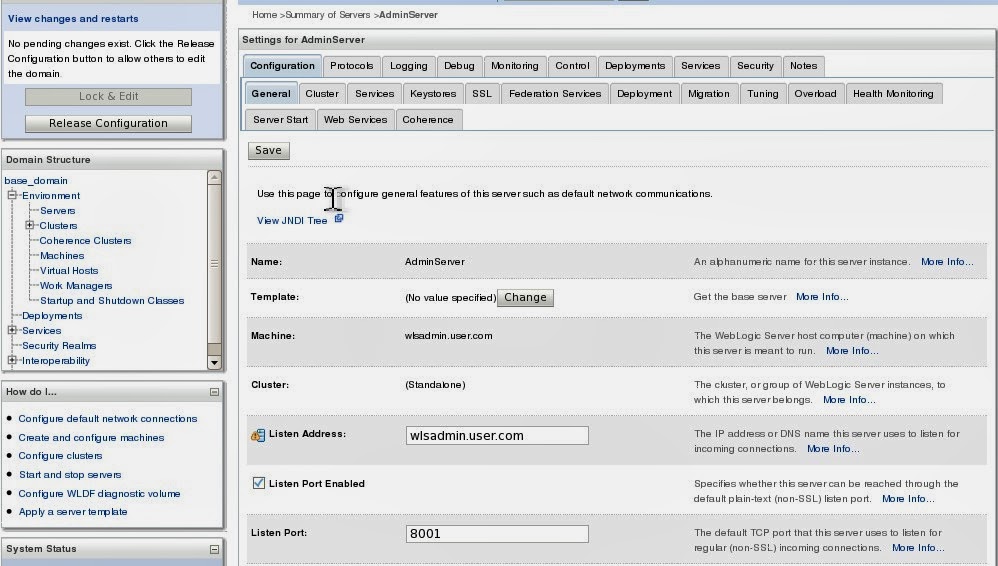AbdulWasiq How to change weblogic admin console port number in 12c?