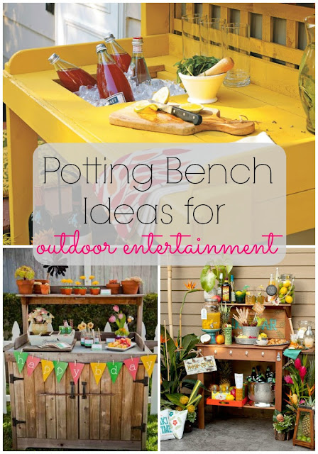Potting Bench Ideas for Outdoor Entertainment & Parties