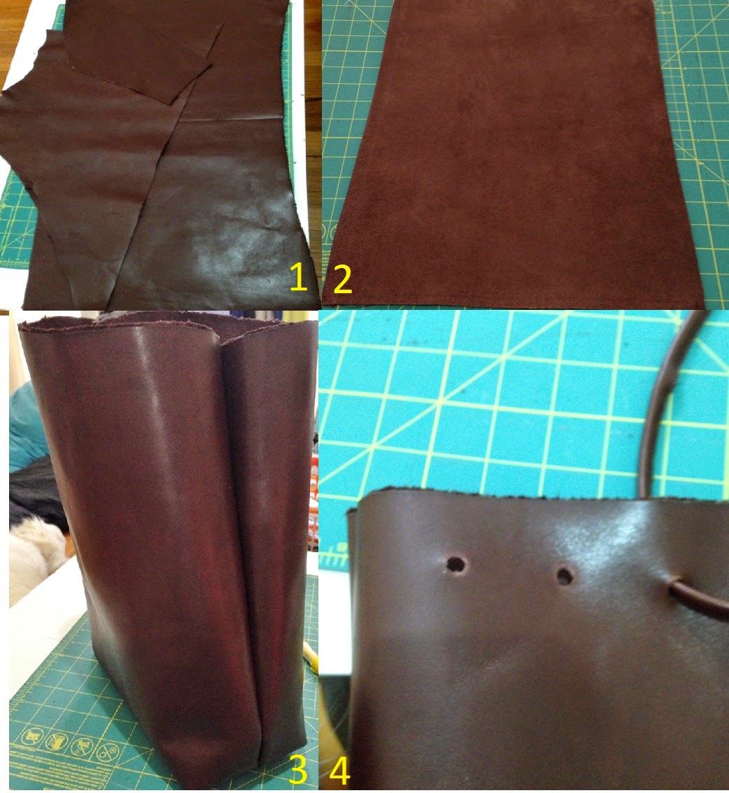 DIY Leather Bucket Bag All Wrapped Up