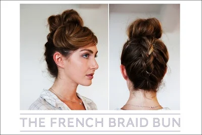  Simple French braid updo