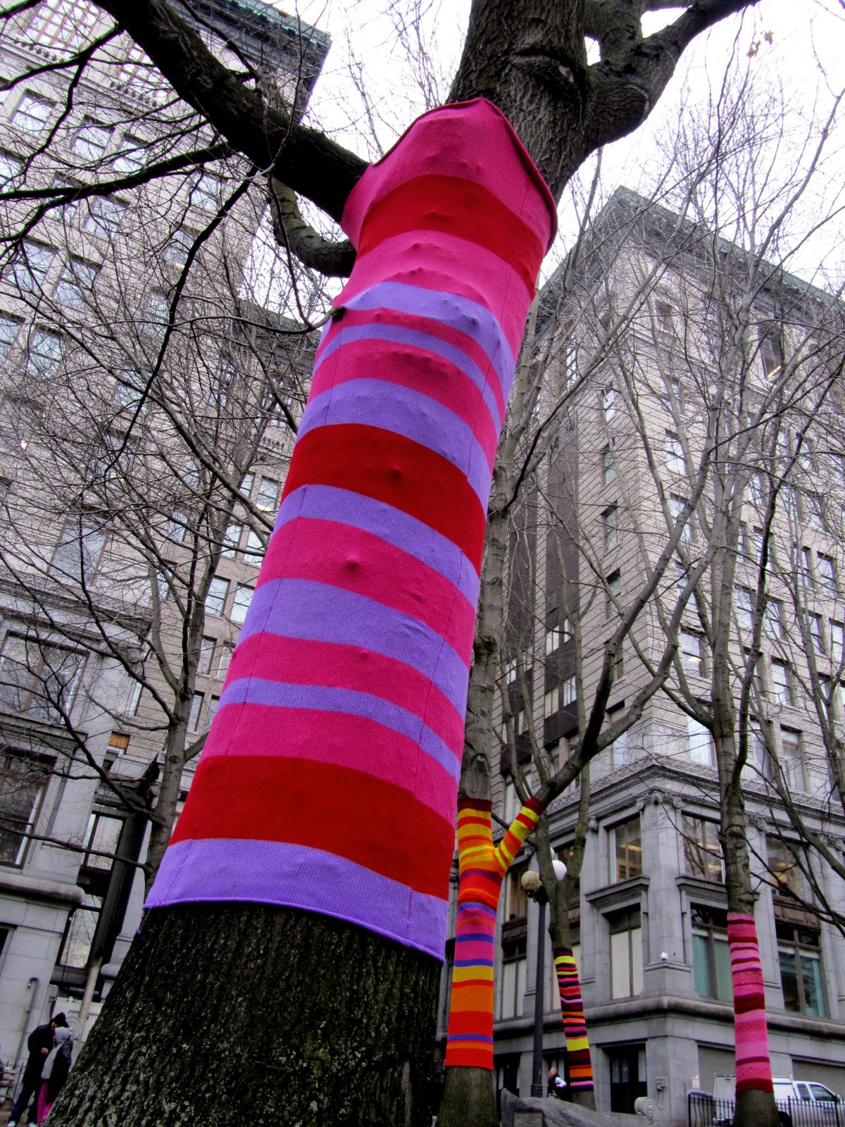 A Speckle of Twisted Whimsy Yarn Bombing in Seattle