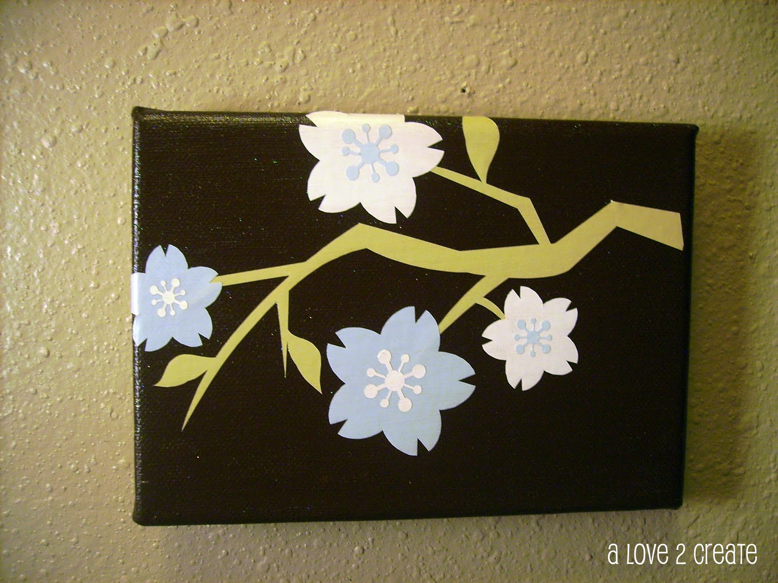 A love to create My canvas art...in the bathroom