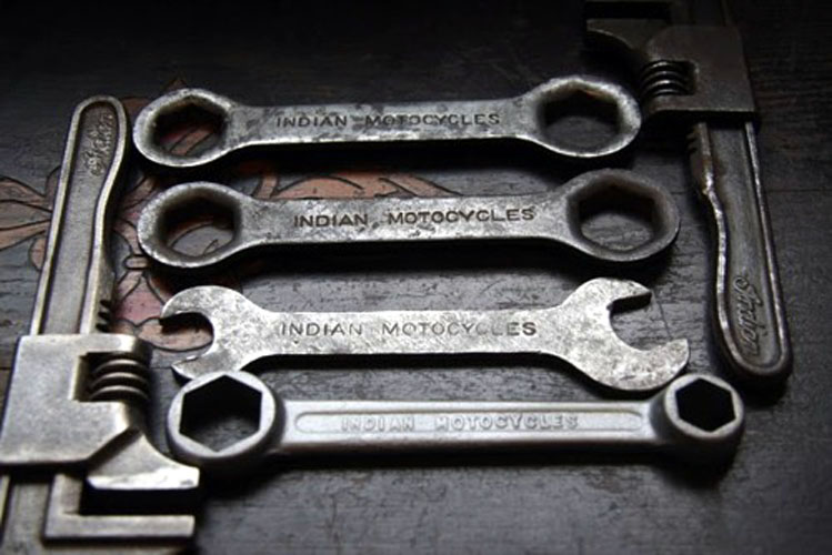 Just A Car Guy Cool Indian Motorcycle factory tool kit... great to see