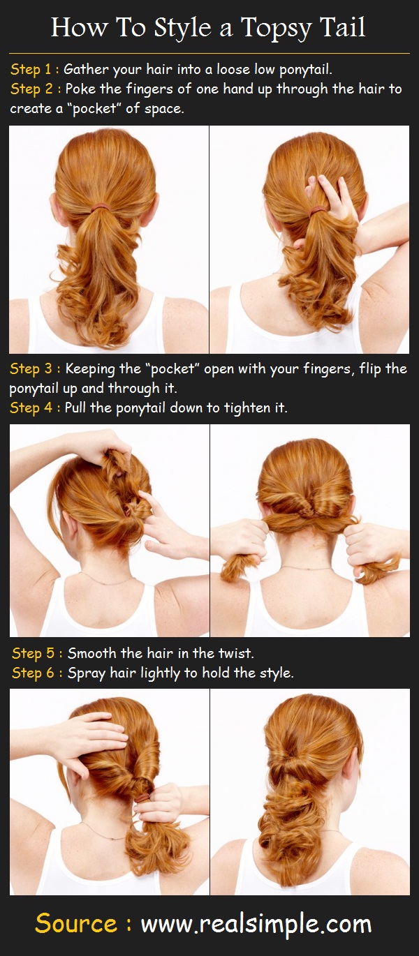 How To Style a Topsy Tail Pinterest Tutorials