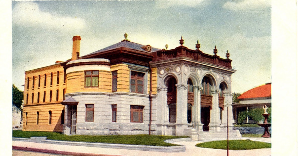 Library Postcards 1907 Carnegie Library, Oklahoma City, Oklahoma
