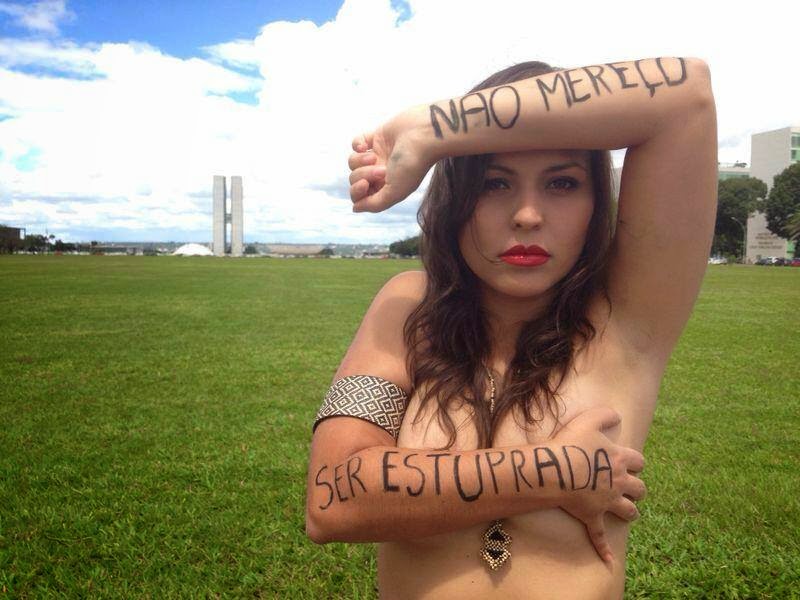 Nana Queiroz, la militante brésilienne qui a lancé la campagne #NaoMerecoSerEstuprada (ne mérite pas d'être violée) sur facebook.