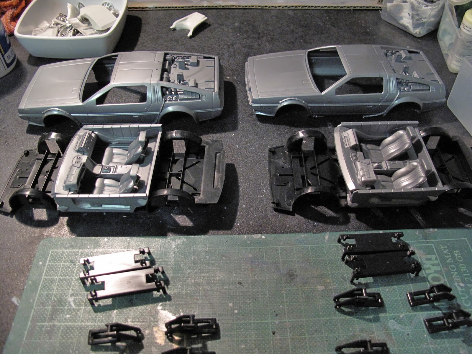 delorean plastic model kit