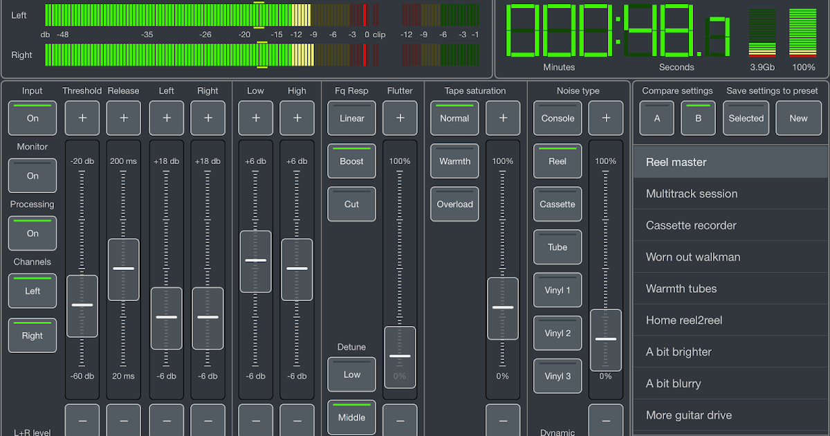 Audio Mastering Studio Master Record for iPad