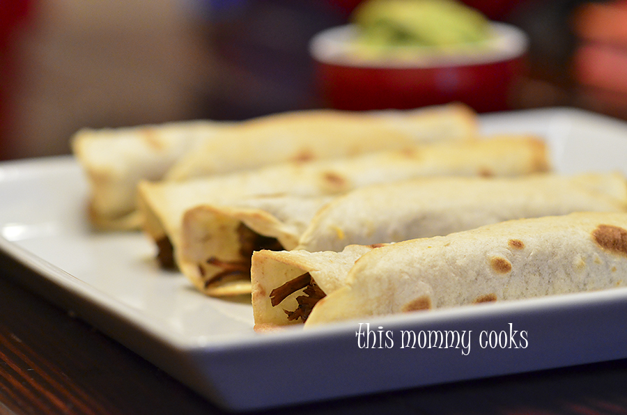 This Mommy Cooks Shredded Beef and Cheese Flautas