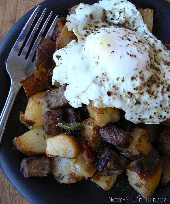 MIH Recipe Blog Ham and Potato Hash with Eggs