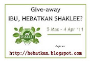 give-away Ibu, hebatkan Shaklee