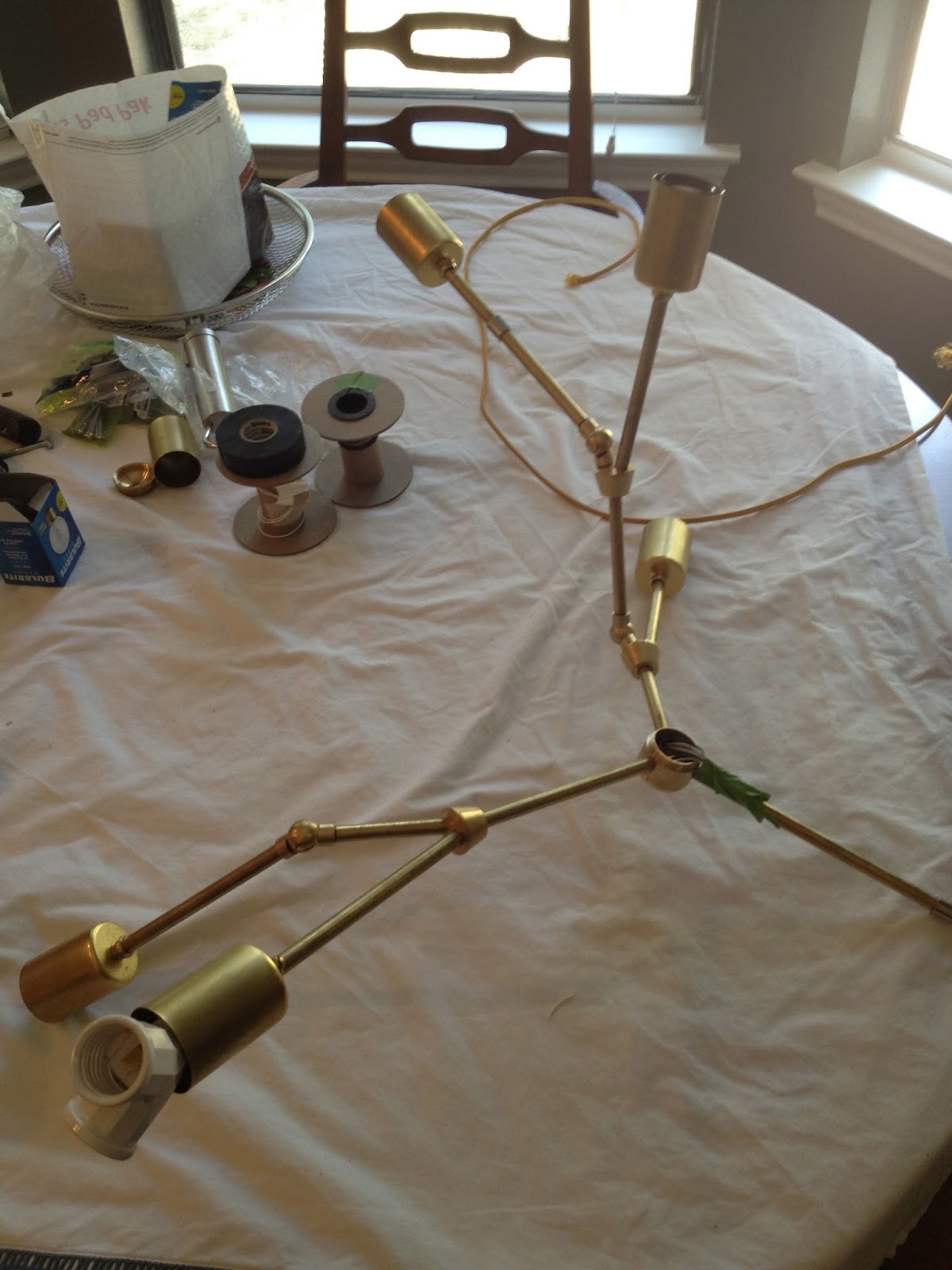 Diy Brass Adelman Chandelier Part Three Lindsey Does Diy Brass Adelman Chandelier Part Three