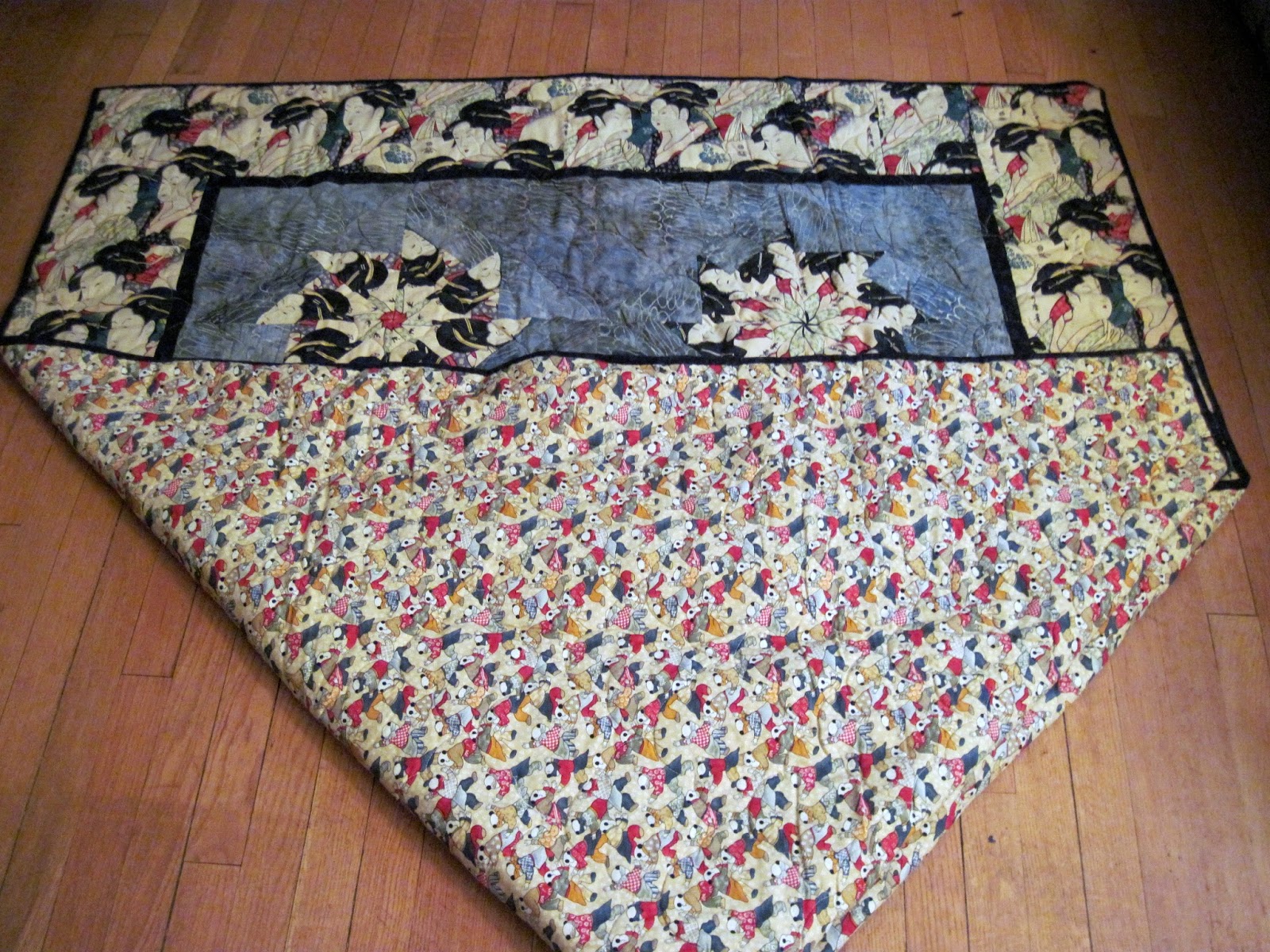 Jean's Quilting Page Fold your quilt on the bias? say what?