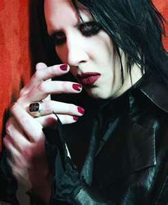 Barcelona Daily Photo Marilyn Manson Medium Layered Hairstyle