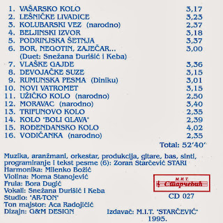 ZORAN STARČEVIĆ ~ STARI - 1995 - Narodna kola za igranje Bonami+CD+8025+CD+027+1995+Omot+2