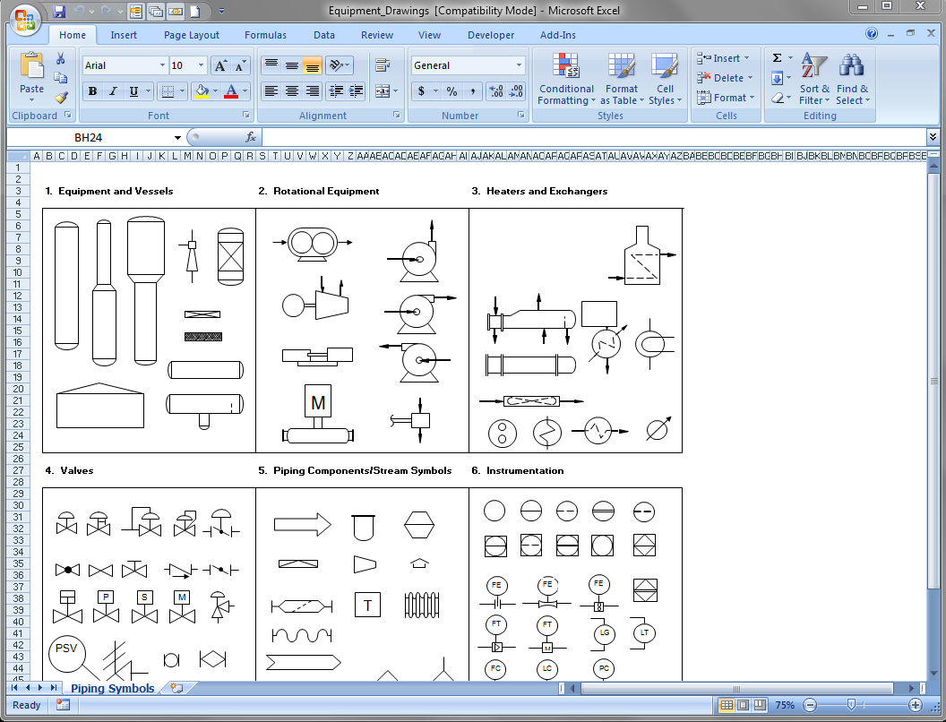 EQUIPMENT DRAWING SYMBOLS ~ ice