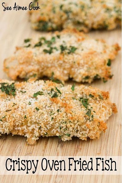 See Aimee Cook: Crispy Oven Fried Fish