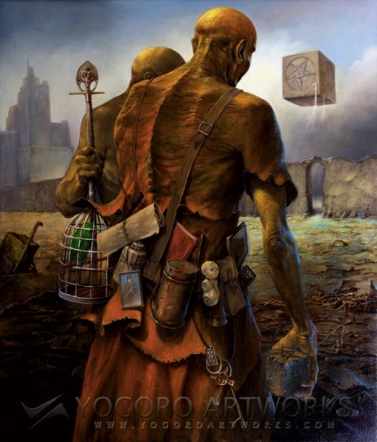 As sombrias e surreais pinturas pós-apocalípticas com toques de terror e ficção de Dariusz Zawadzki Dariusz Zawadzki deviantart pinturas surreais sombrias distopia ficção científica apocalipse terror demônios