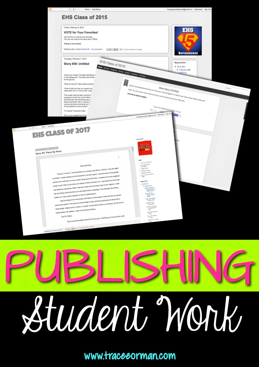 Mrs. Orman's Classroom Publishing Student Work