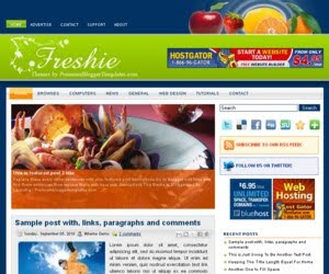 Freshie Blogger Template