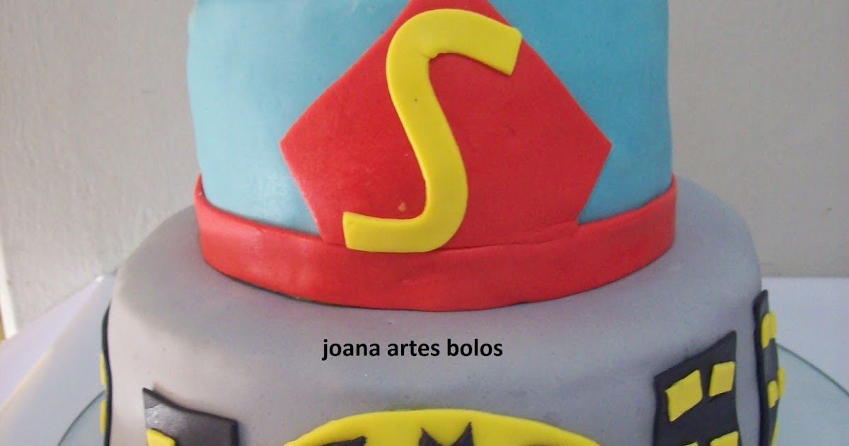 Joana Artes Bolos(Uberaba-MG) 34-33124684: bolo batman e superman