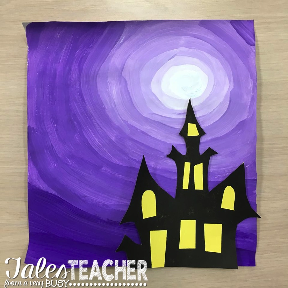 Halloween Art Project and Writing Piece Tales From a