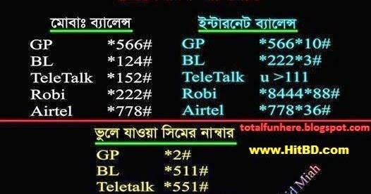 Hit BD: Check Forgotten Mobile Number of a Sim Card