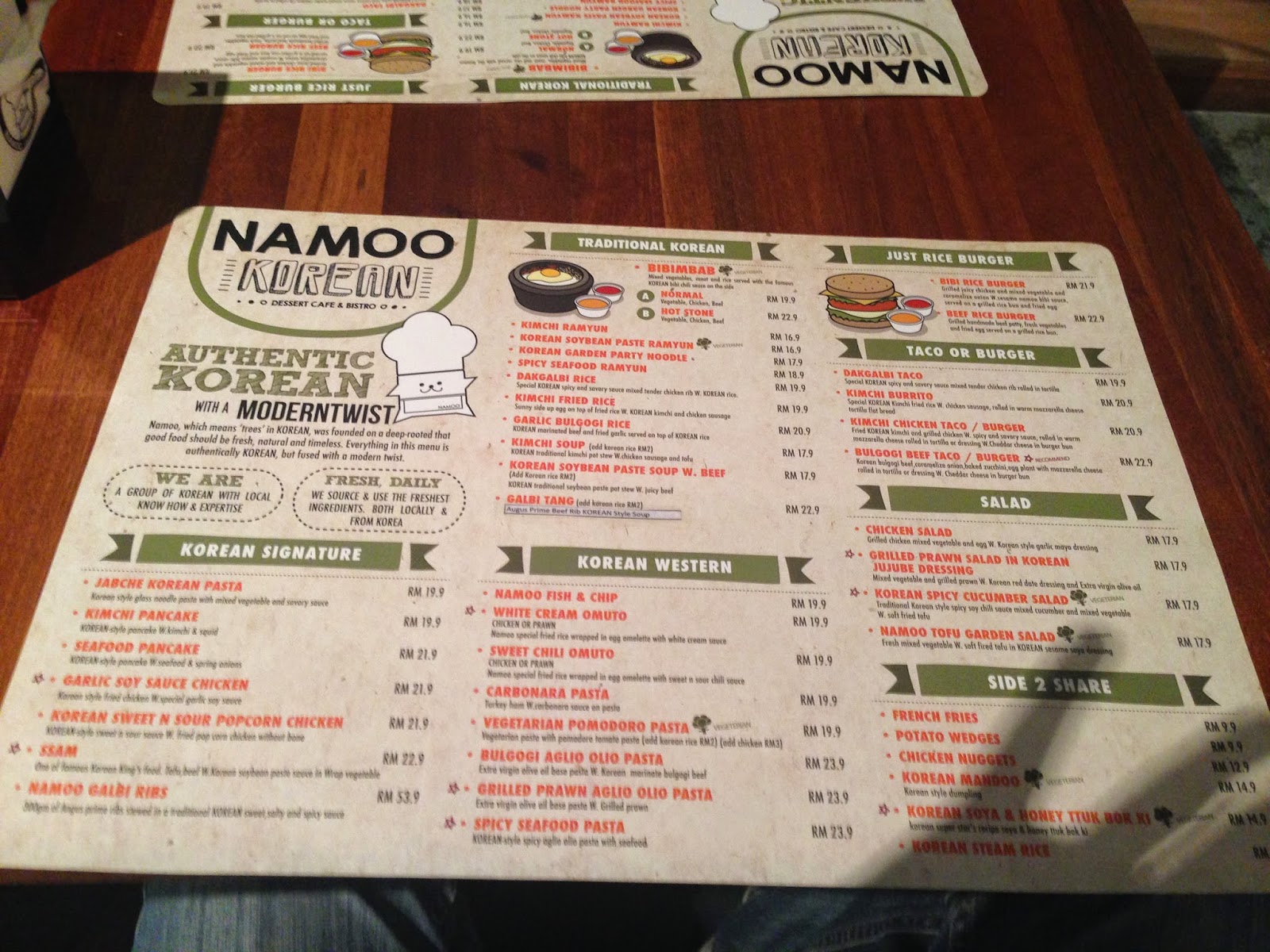 Our Journey Penang Gurney Plaza Mall Namoo Korean Dessert Cafe Bistro