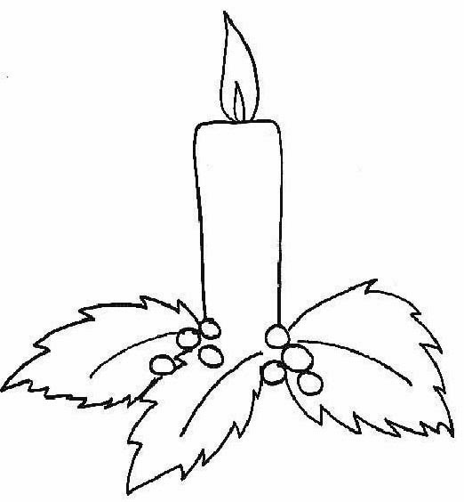 pintando e colorindo velas de natal para colorir desenhos de velas