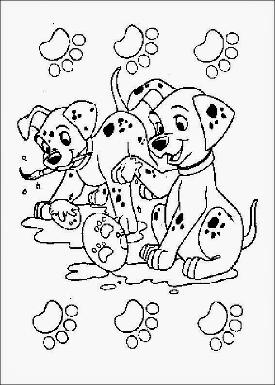 101 Dalmation Coloring Pages