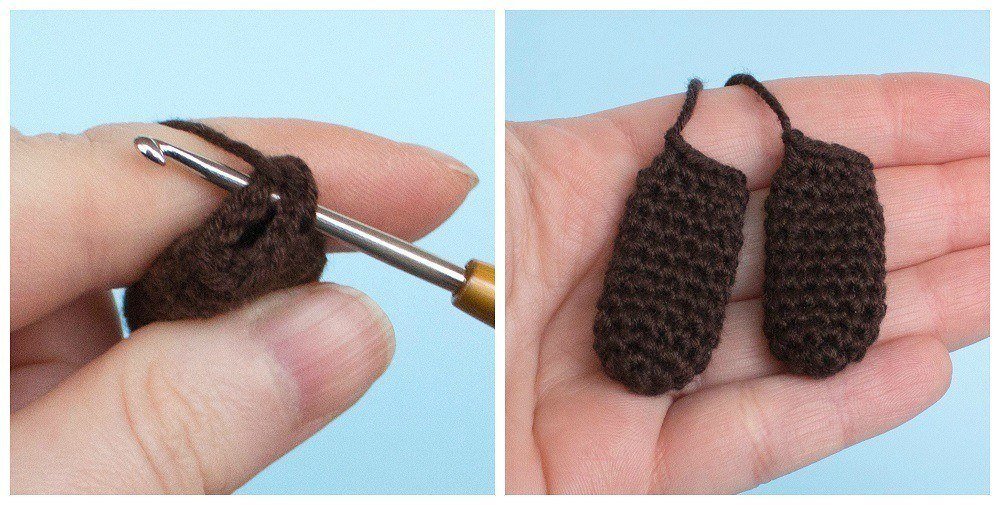 Амигуруми щенок схема крючком: уши Амигуруми щенок схема крючком