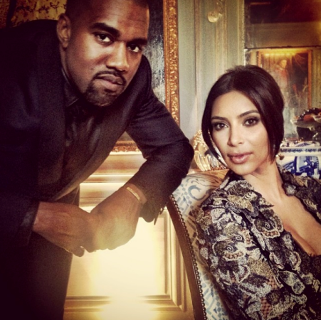 Kanye West and Kim Kardashian