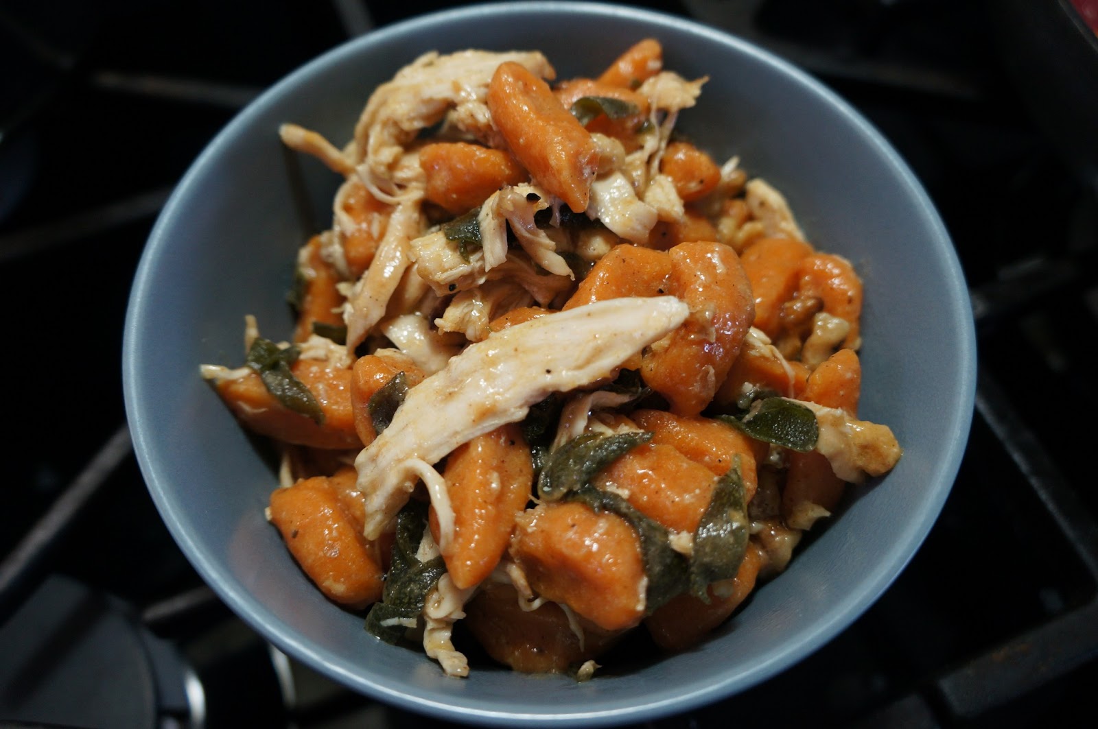 Cooking with SAHD Brown Butter Sweet Potato Gnocchi with Grilled