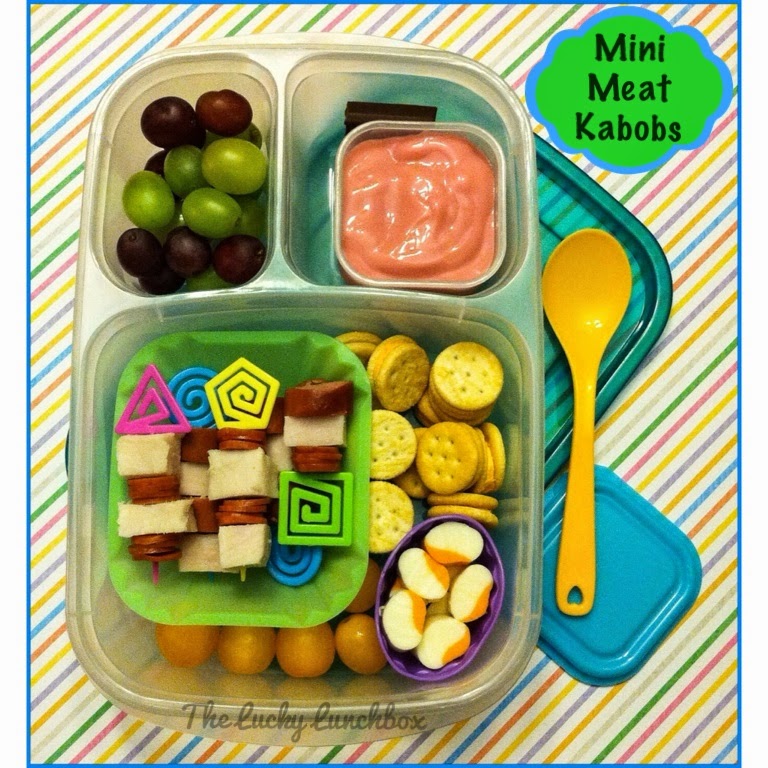 The Lucky Lunchbox Mini Meat Kabobs...